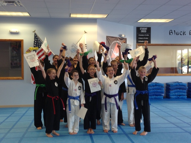 Taekwondo color belt promotion 10202013